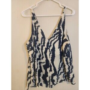 TED BAKER London Women's Size 4(8-10)Makenzie Ivory‎ Printed Cami Top